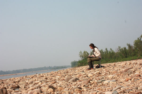 Parise Beaupré at the Tambopata River