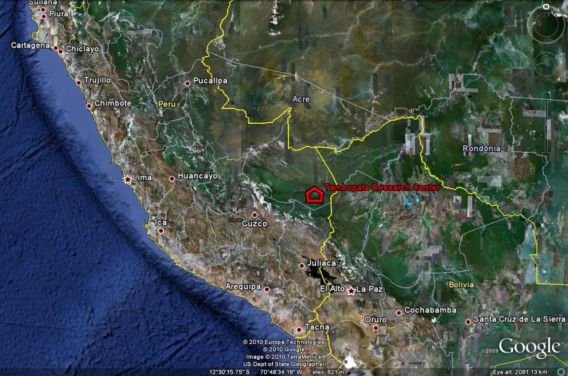 The Tambopata Research Center in South-eastern Peru