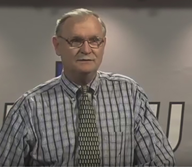 Dr. Larry Johnson presents a PEER program at KAMU-TV