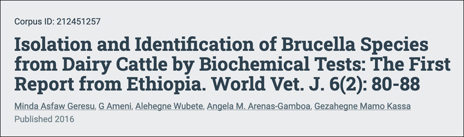 Isolation and identification of Brucella species from dairy cattle