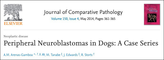 Peripheral neuroblastomas in dogs