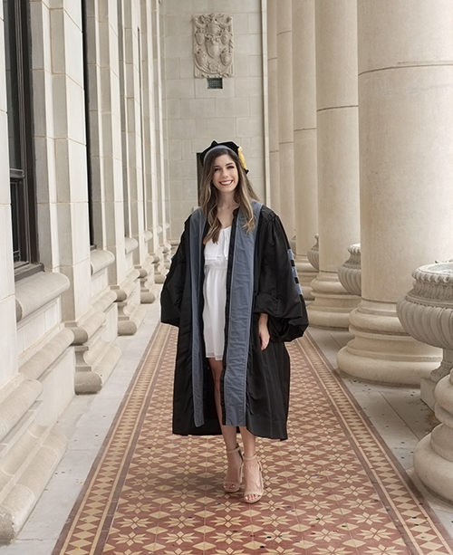 Annalis Cigarroa in graduation regalia