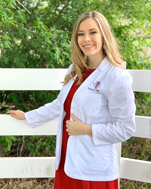 Kailey Kestner in white coat