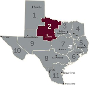 Region 2 area of Texas