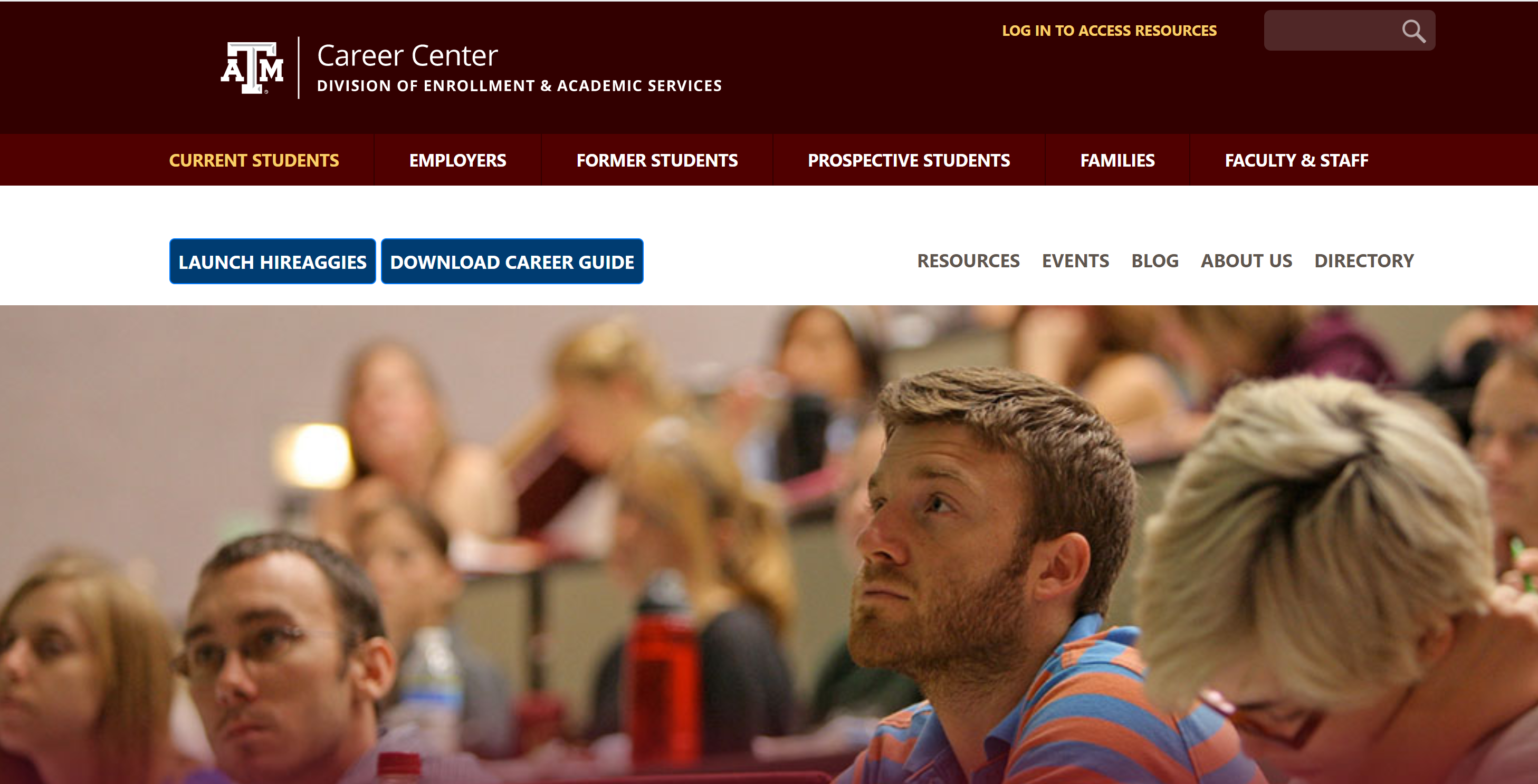 Texas A&M Career Center Home Page