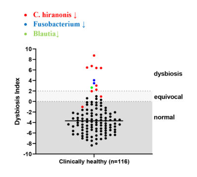 Figure 1. The Dysbiosis Index (DI) in clinically healthy dogs.