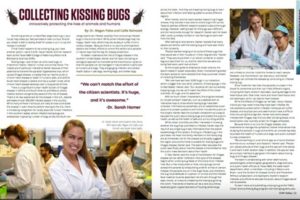 CVM Today cover on collecting kissing bugs
