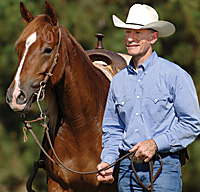 Lyle Lovett with one of his horses