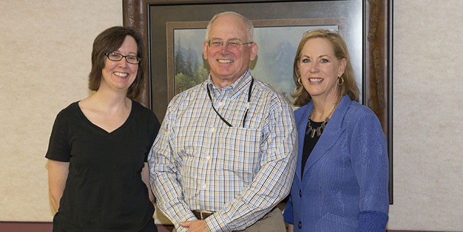 Dr. Sandee Hartsfield with Dean Dr. Sandee Hartsfield with Dean
