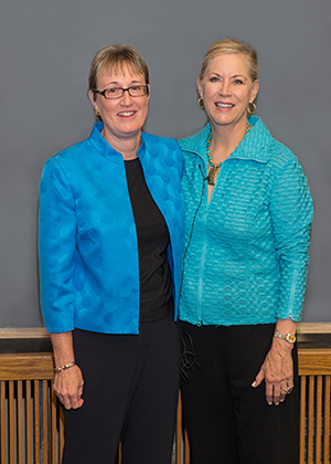 Dr. Kenita Rogers (left) with Dr. Eleanor Green