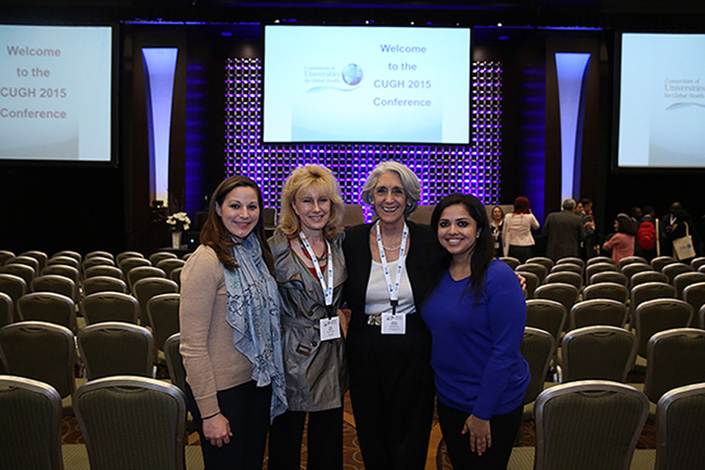 from left: Erin Tressalt, Dr. Ruth Bush, Dr. Rosina C. (Tammi) Krecek, and Sonia Popatia