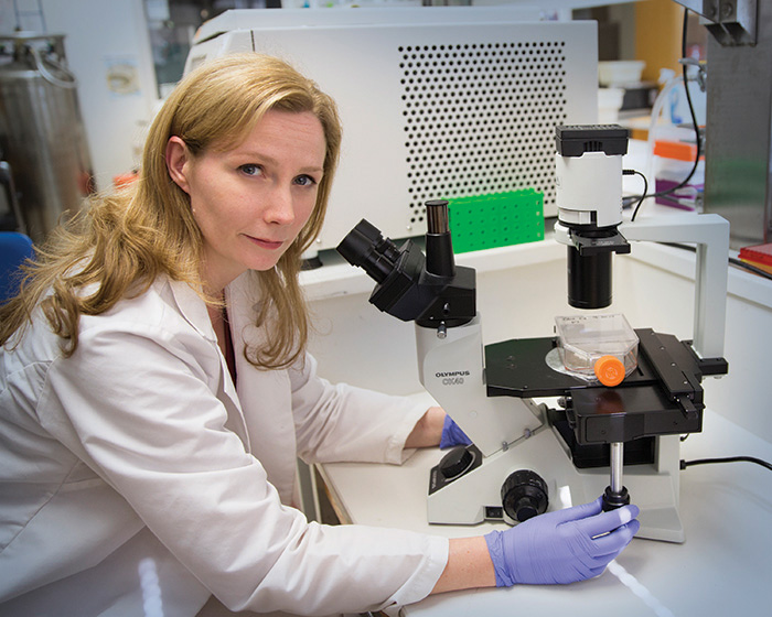 Dr. Heather Wilson-Robles in her lab