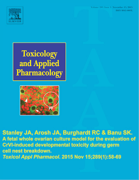 cover of Toxicology and Applied Pharmacology