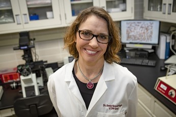 Dr. Annie Newell-Fugate in her lab