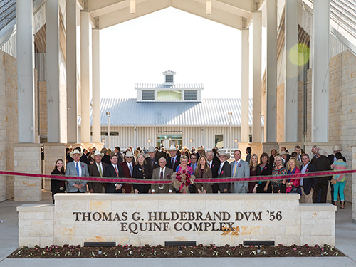 Grand Opening of $33 million Thomas G. Hildebrand, DVM ’56 Equine Complex