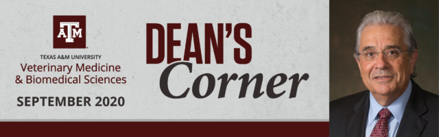 September 2020 Dean's Corner header