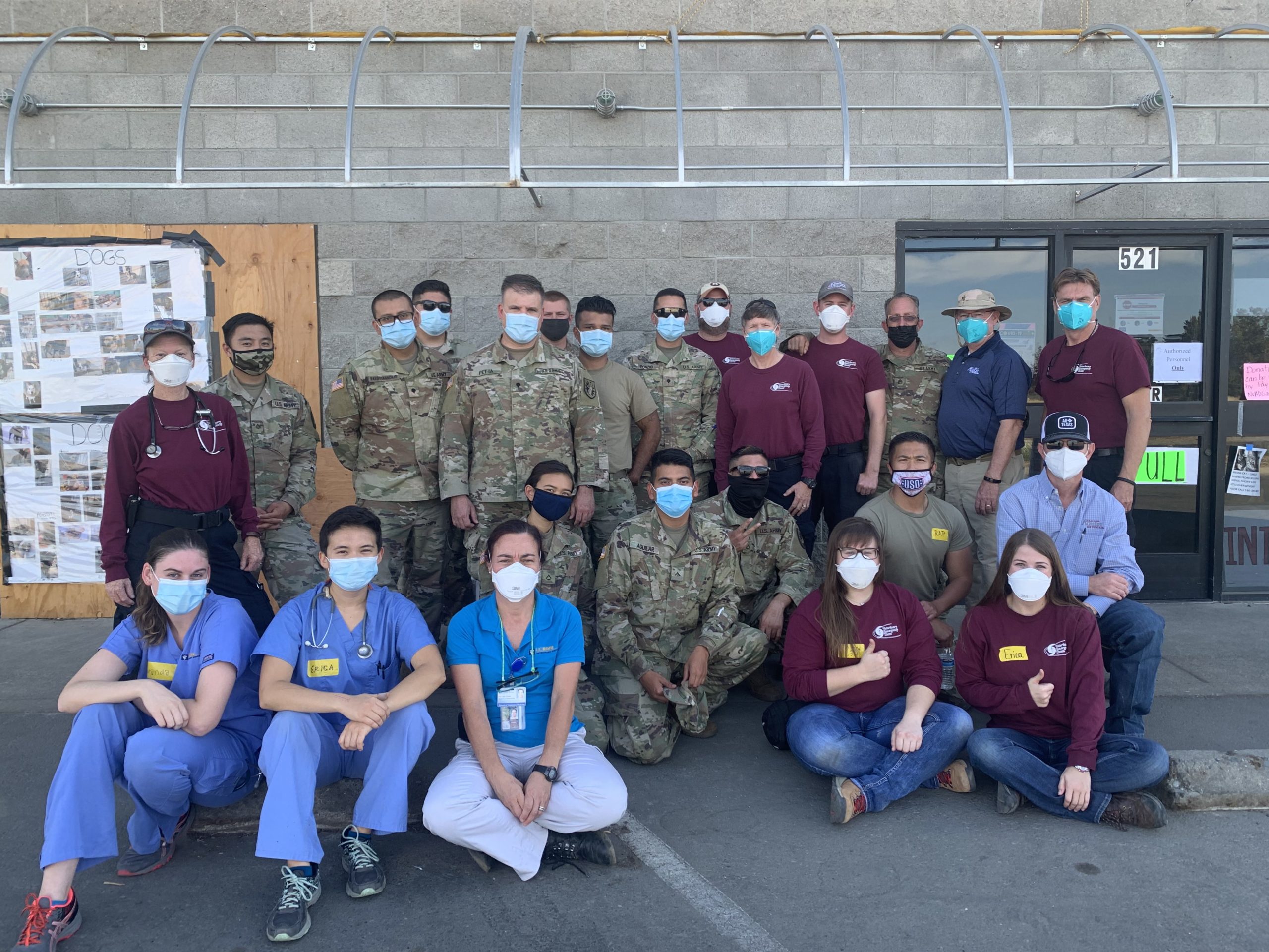 The Texas A&M VET and other emergency responders in California