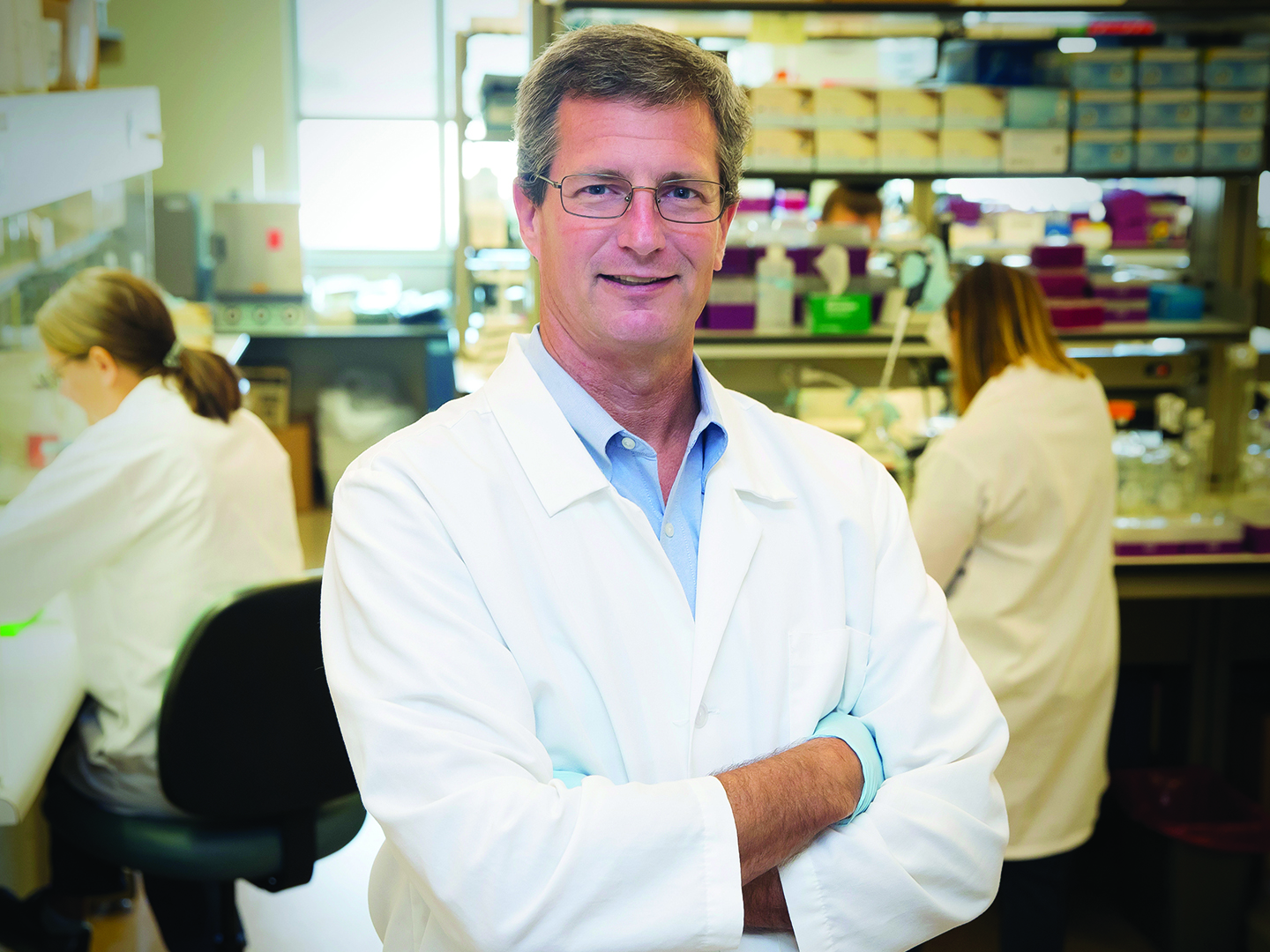 Dr. Michael Criscitiello in a lab
