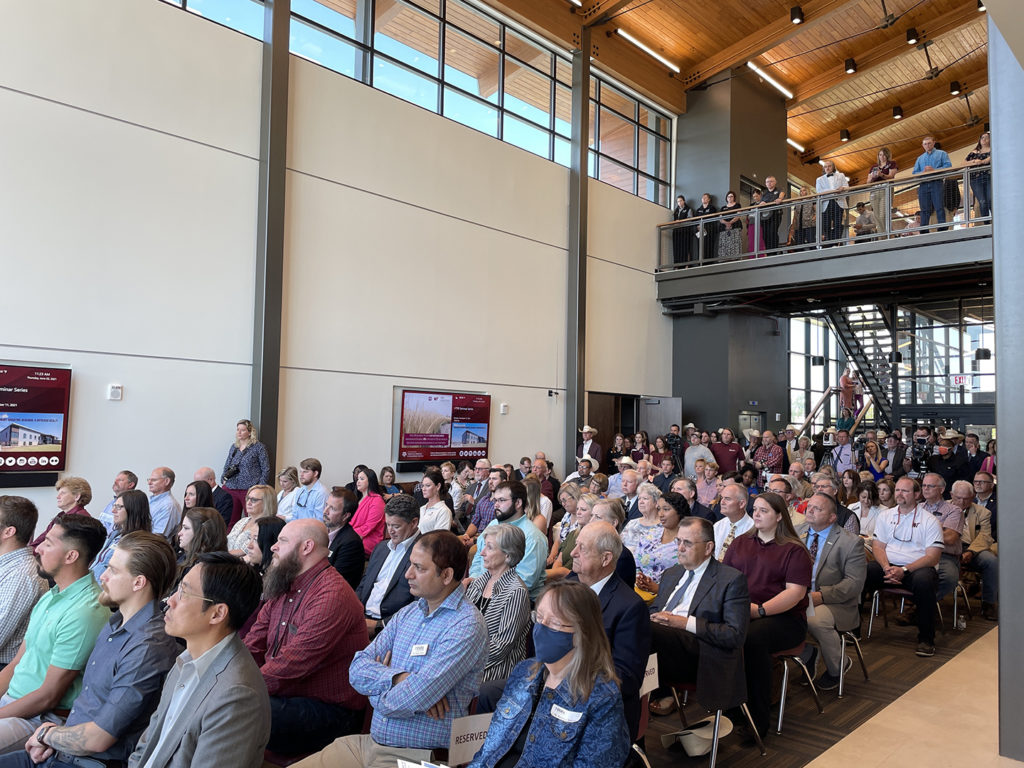 The audience at the Doc Graham Center grand opening