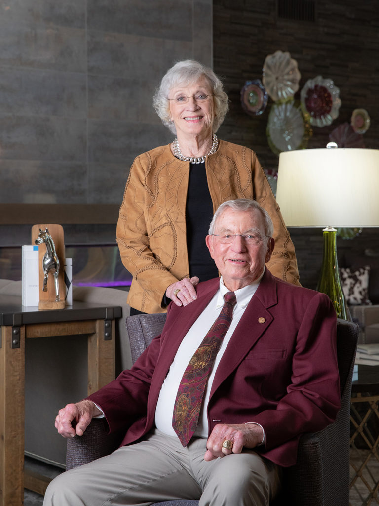 Dr. Bill and Joyce Roach in their home