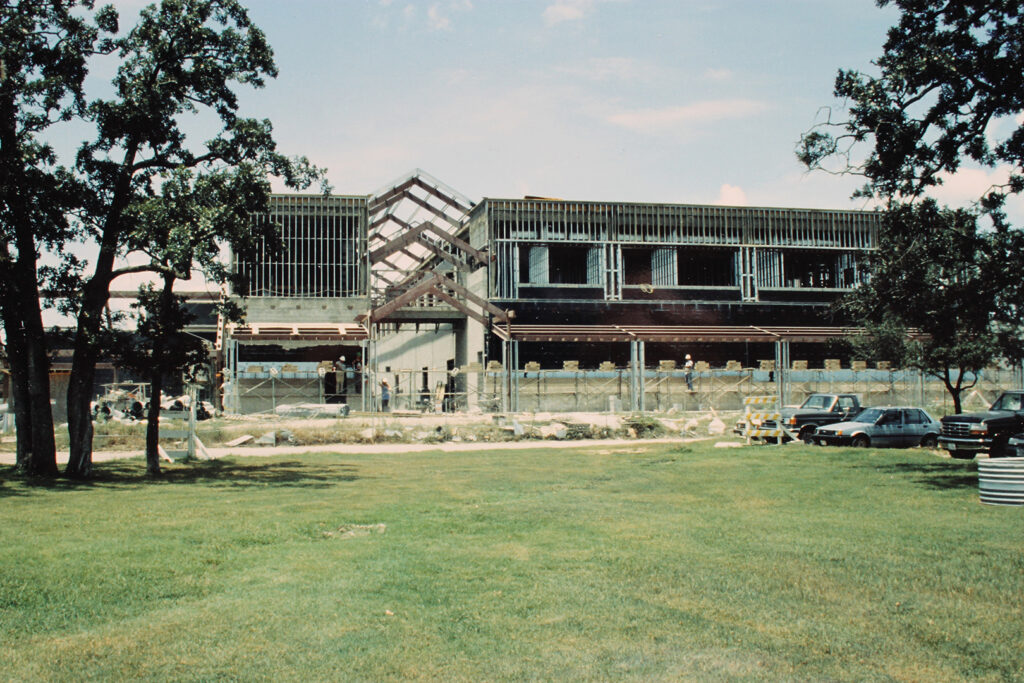 The current LATH building partially constructed