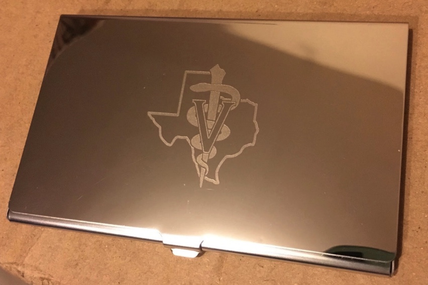 VetMed Logo Metal Business Card Holders