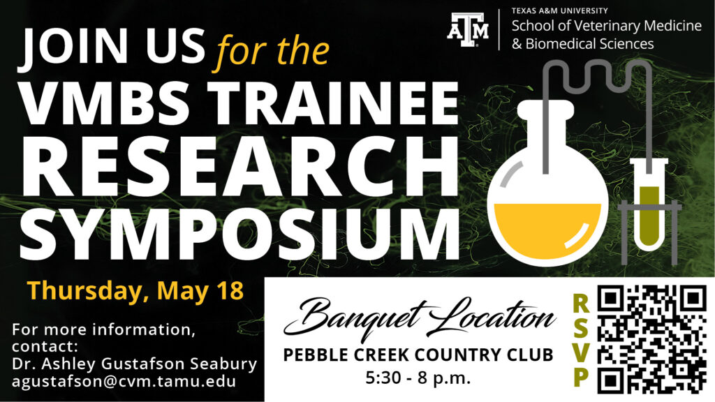 Join us for the VMBS Trainee Research Symposium - Thursday, May 18