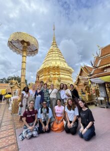 Our group visiting Wat Phra That Doi Suthep