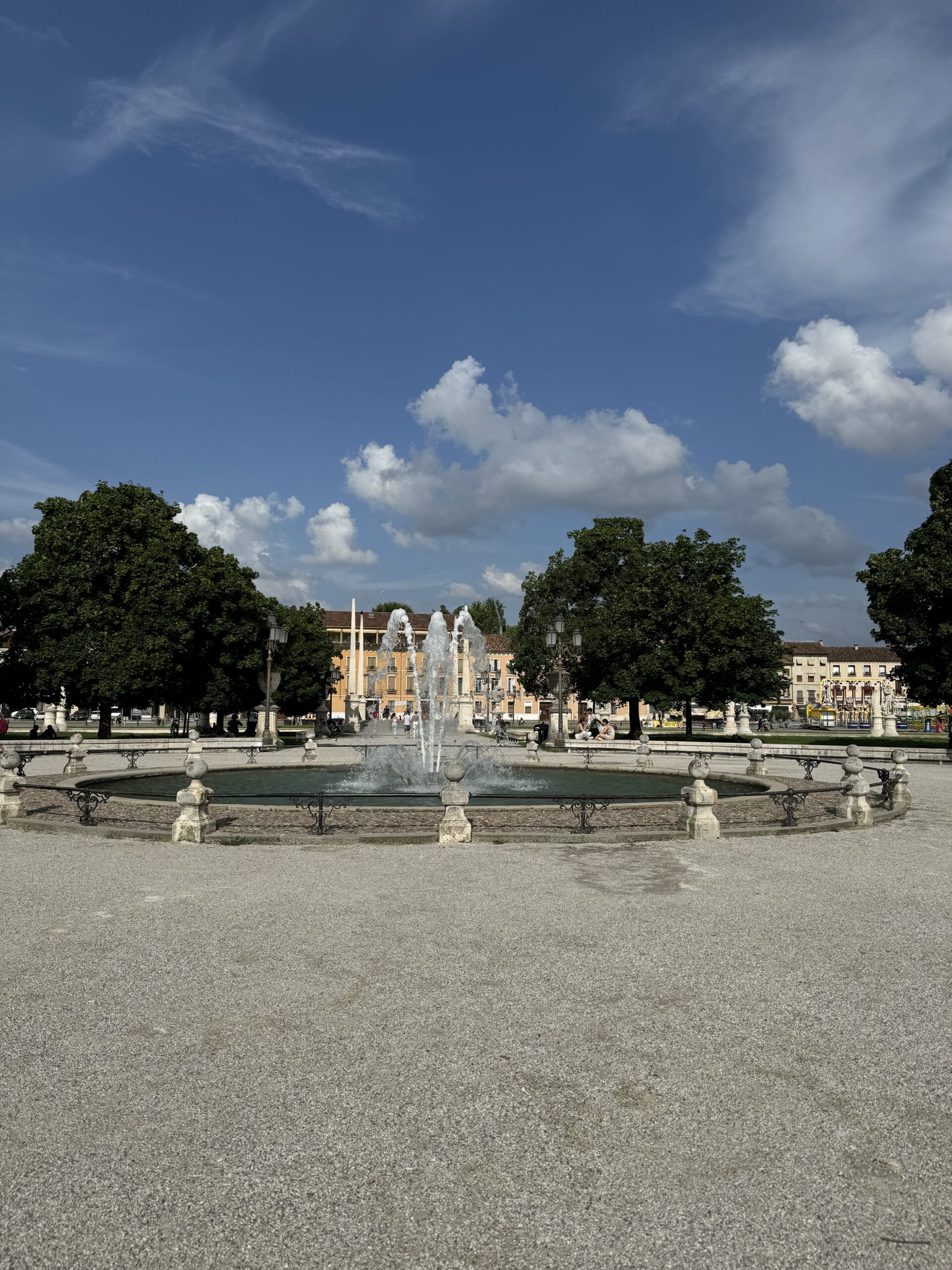 Fountain in the park in Padova.