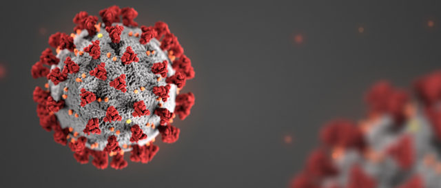 COVID-19 virus photo illustration